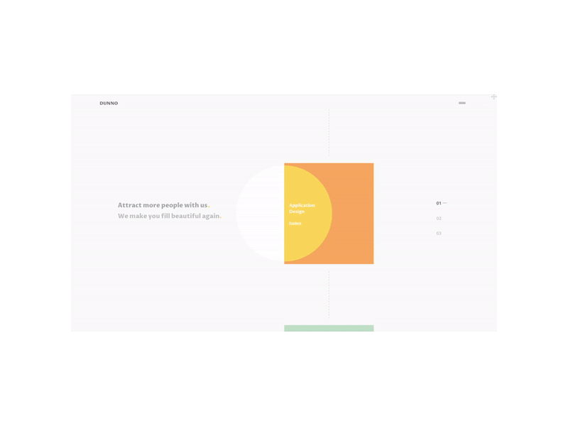 Dunno animation design flat minimal ui ux web website