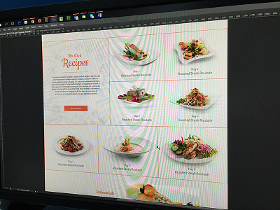 Recipes cook grid menu recipes ui website