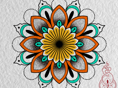 Mandala Tattoo colombia diegojkr flower geometric illustration illustration art mandala mandalas vectors