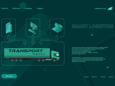 Logistic partner landing page