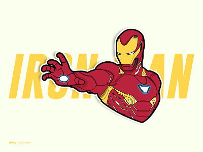 Iron Man Vector Illustration avengers comics design flatdesign hero illustration ironman marvel marvelcomics movie robot superhero tonystark vector