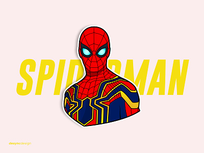 Spider-Man Vector Design avengers comics design endgame flatdesign hero illustration marvel marvelcomics movie spider spiderman sticker superhero vector