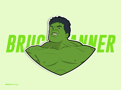Hulk Vector Design avengers bruce banner comics design endgame flatdesign green hero hulk illustration marvel marvelcomics movie stickers superhero vector vector illustration