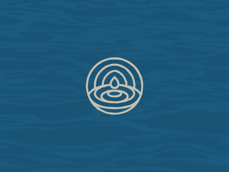 One Drop Brewing Co. Icon beer beer branding beer logo branding brewery branding brewery logo brewing design icon logo organic pattern ripple texture water