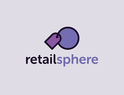 Retailsphere Name & Branding brand identity branding icon logo naming purple retail sphere tag