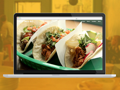 Taco Taco food tacos web design