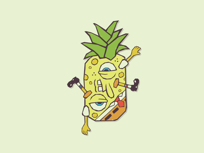 Spongebob Pineapple Drawing 