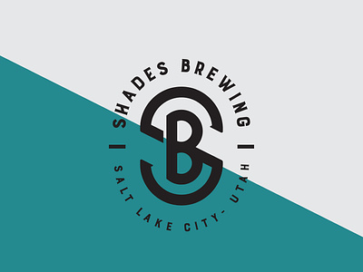 Shades Brewing Logo beer branding brewery branding brewery logo logo salt lake city utah