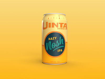 Hazy Nosh IPA beer branding design labels packaging typography vector
