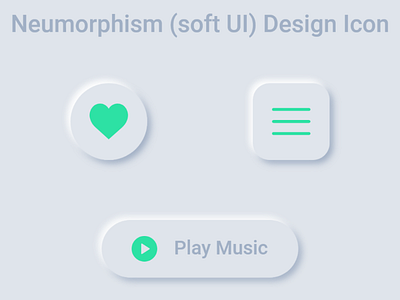 Neumorphism (Soft UI) in User interface design neumorphisn (soft ui) design ui trend 2020
