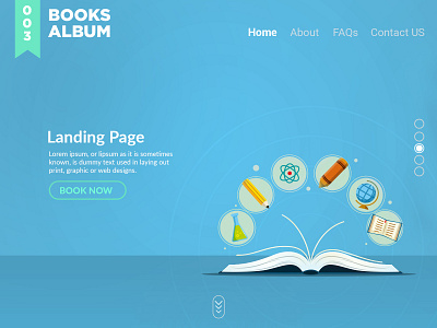 Books & Album Landing Page books branding dattaprasad lad graphic design india redesign responsive ui designer ui development ui kit uidesign uiux ux trends uxdesign web design website design
