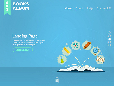 Books & Album Landing Page