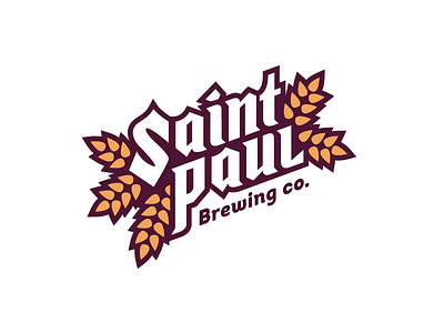 St.Paul Brewing co logo beer branding brewing logo paul saint st.
