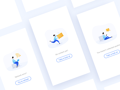 Empty state illustration illustration ui