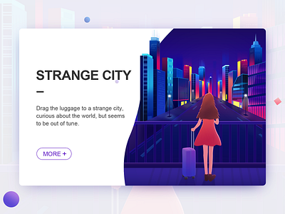 Strange city design illustration