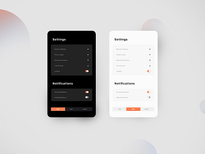 Daily UI 007 - User Settings