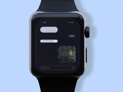 Daily UI 013 - Direct Messaging app communication dailyui design design app iwatch message ui uidesign watch watch os