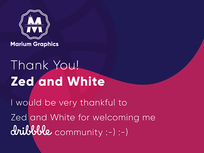 Thank You Card To Zed And White brand identity branding flat illustration