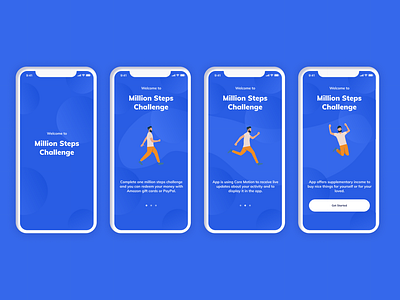 Onboarding for Pedometer Application