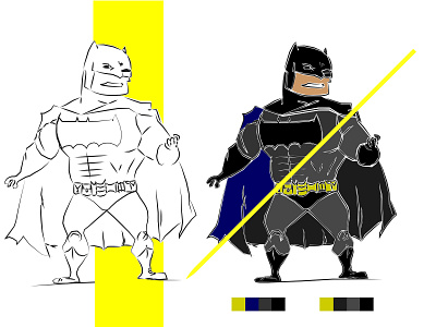Batman || Caricature || Vector Art adobe illustrator animated batman caricature comics figma graphic illustration vector vector art