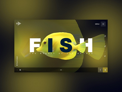 Fish Preview design flat ui ux web website