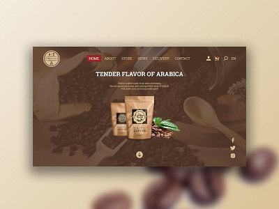 Coffeetella design flat ui ux web website