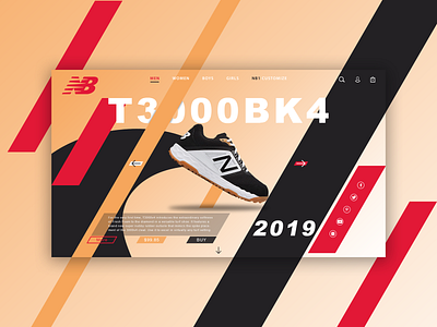 NB T3000BK4 Page Concept design flat ui ux web website