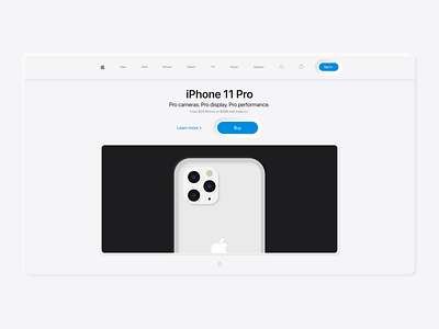 Apple E-Store Neumorphic Design Concept