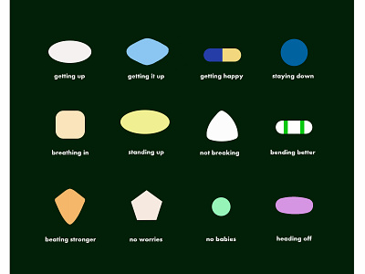 These Shapes... design illustration medicine pill shapes