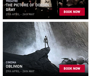 List of Events booking cinema din dorian gray events oblivion showtimes theatre