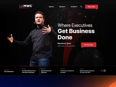 Conference Landing Page outtake