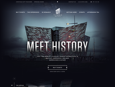 Titanic Homepage Header belfast header homepage titanic