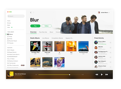 Spotify Light Mode music player spotify theme ui