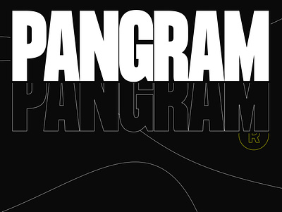 PangramPangram lover font foundry graphic design pangrampangram poster typeface typography
