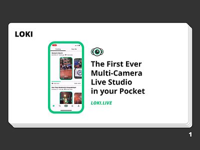 Loki Deck - Slide 1 branding copy deck presentation presentation design slide ui ux