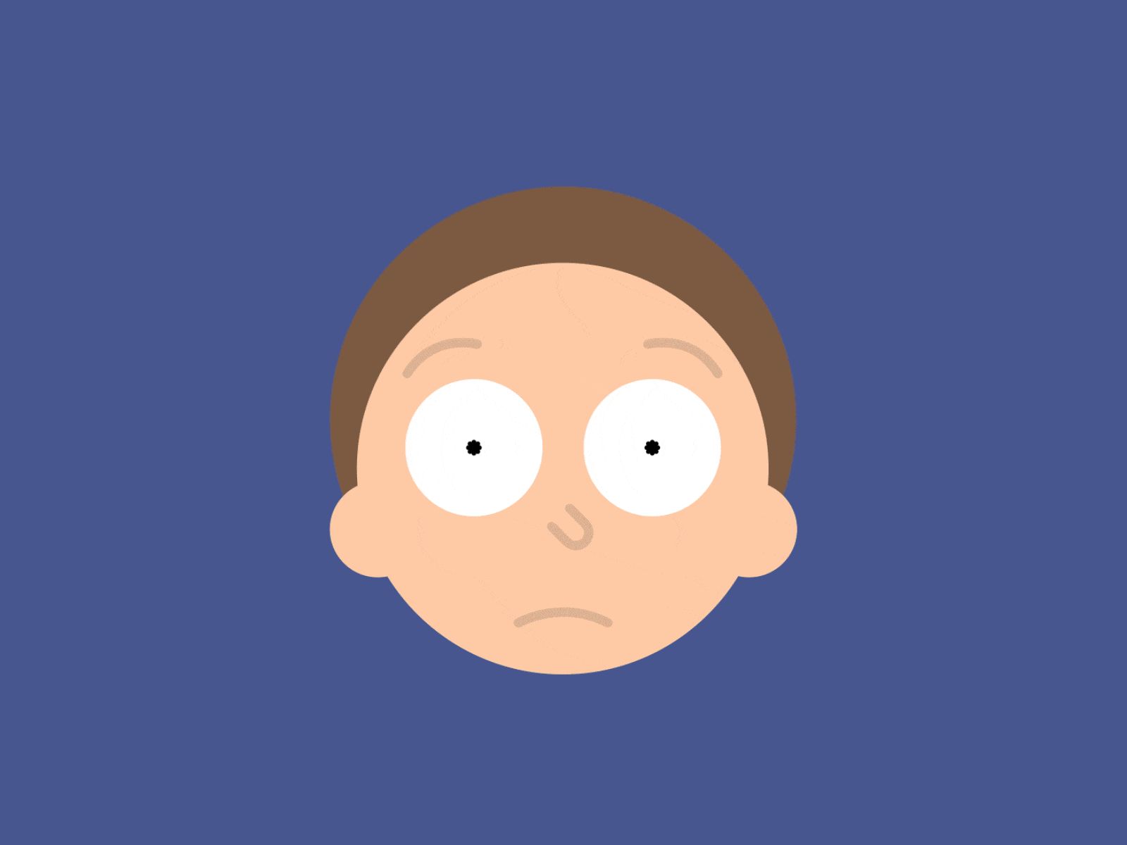 Rick and Morty morphing after affects animation flat design illustrator morphing motion design rainbow rick and morty