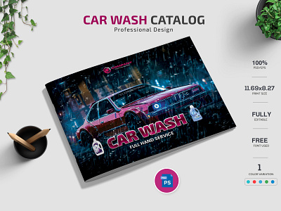 Car Wash Catalog Design