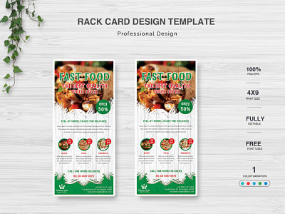 Restaurant Rack Card Design