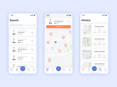 Scooter sharing electric ios rent rental ride sharing