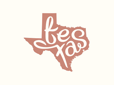 Lone Star lettering illustration lettering state texas tx