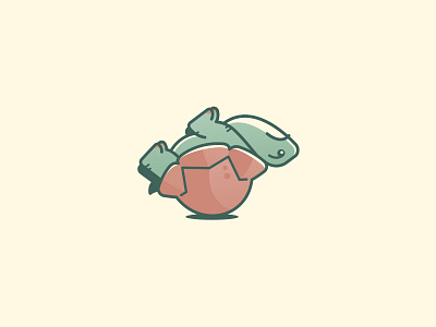 Smug Turtle animal error icon illustration shell tortoise turtle upside down