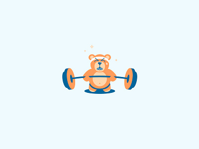 weightlifting teddy bear