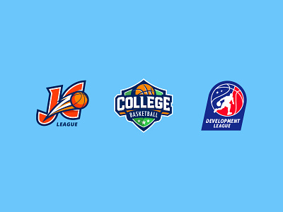 League logos basketball design logo