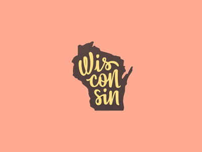 WI lettering state wi wisconsin