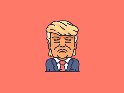 Trump donald trump icon illustration trump