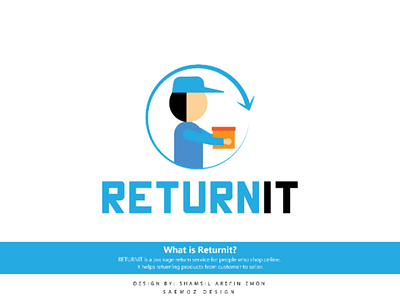Returnit logo logo logo design returnit logo vector logo