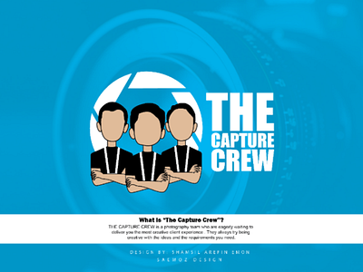 The Capture Crew logo capture cartoon logo logo logo design mascot logo photographic logo photography logo photography team logo the capture crew the capture crew logo vector vector logo