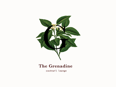 The Grenadine logo branding identity logo logo challenge typography