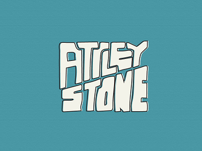 Attley Stone logo branding custom font design graphic design hand drawn hand drawn illustration identity logo