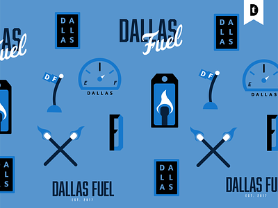 Dallas Fuel Branding branding branding and identity design flat icon lettering logo type typography vector